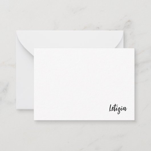 Cartes de notes de nom manuscrites (Devant)