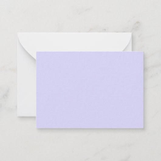 Cartes de notes de nom manuscrites Lavender (Dos)