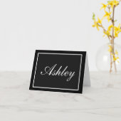 Cartes de notes de nom personnalisé (Fleur jaune)