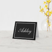 Cartes de notes de nom personnalisé (Fleur jaune)