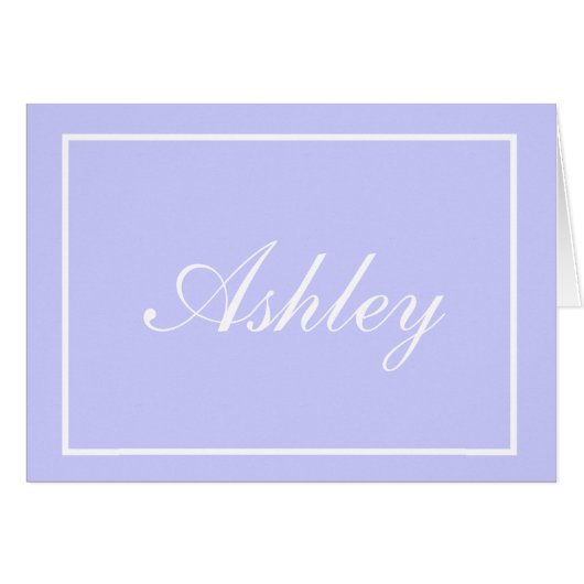 Cartes de notes de nom personnalisé (Devant Horizontal)