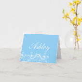 Cartes de notes de nom personnalisé (Fleur jaune)