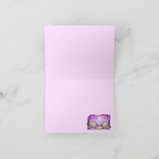 Cartes de notes de Pâques Kawaii (Intérieur)