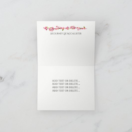 Cartes de notes de peinture Sakura Cherry Blossom (Intérieur)