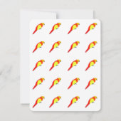 Cartes de notes de perroquets (Dos)