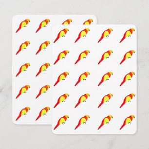 Cartes de notes de perroquets