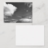 Cartes de notes de photographie extérieure de ciel (Devant / Derrière)