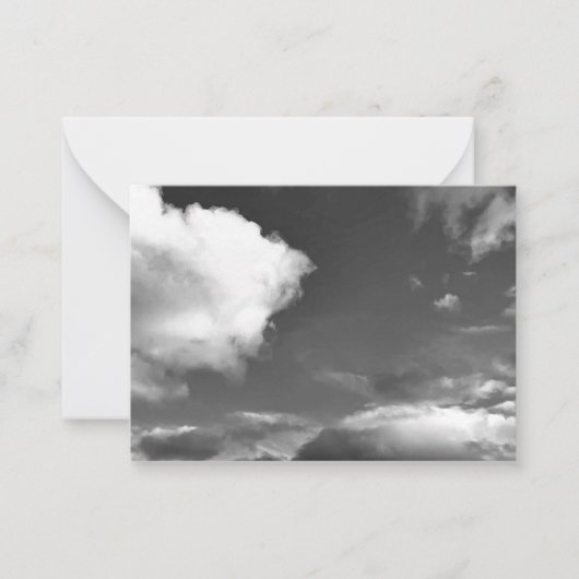 Cartes de notes de photographie extérieure de ciel (Devant)