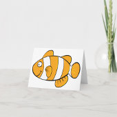 Cartes de notes de poisson clown