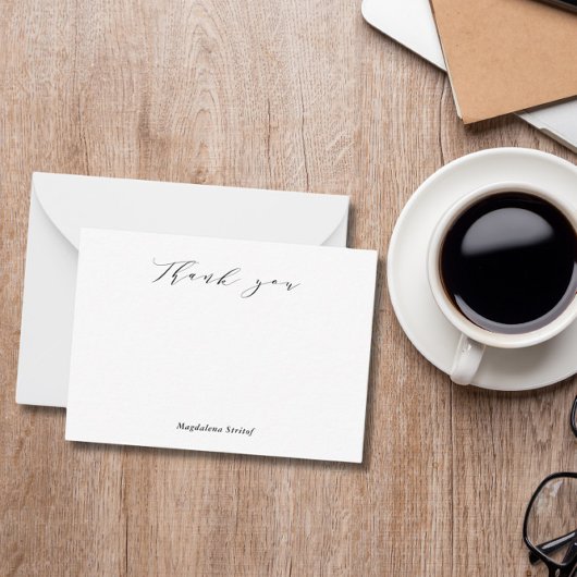 Cartes de notes de remerciement de script