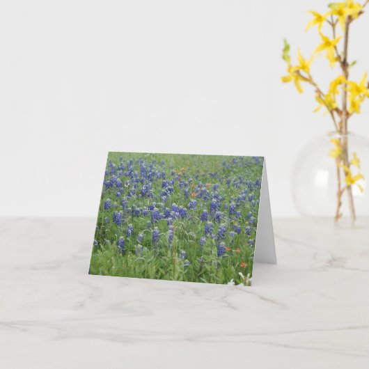 Cartes de notes des Bonnets Bleus du Texas (Fleur jaune)