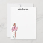 Cartes de notes d'illustration mode (Devant)