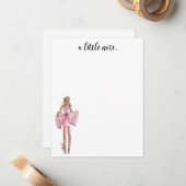 Cartes de notes d'illustration mode (Devant/Arrière en situation)