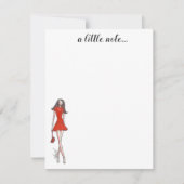 Cartes de notes d'illustration mode (Devant)