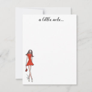 Cartes de notes d'illustration mode