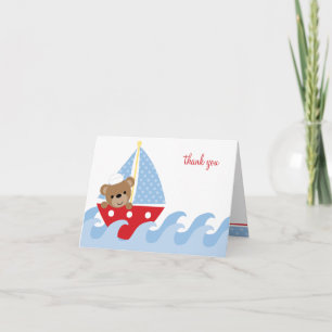 Cartes de notes d'ours à voile