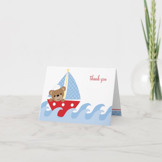 Cartes de notes d'ours à voile (Devant)