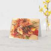 Cartes de notes du Bouquet de couleurs d'automne (Fleur jaune)