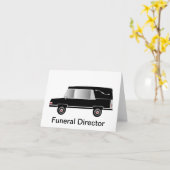 Cartes de notes du directeur funéraire vides à l'i (Fleur jaune)