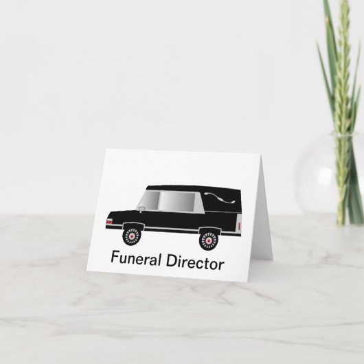 Cartes de notes du directeur funéraire vides à l'i (Devant)