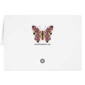 Cartes de notes du Motif pour machine à coudre col (Dos Horizontal)