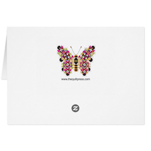 Cartes de notes du Motif pour machine à coudre col (Dos Horizontal)