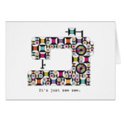 Cartes de notes du Motif pour machine à coudre col (Devant horizontal)