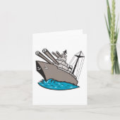 Cartes de notes du navire de combat (Devant)