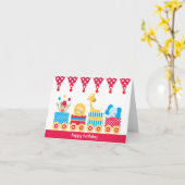 Cartes de notes du train Animal Circus (Fleur jaune)