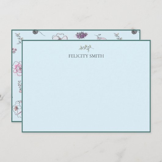 Cartes de Notes Elégant Appartement Moderne Botani (Devant / Derrière)