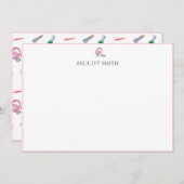 Cartes de notes Elégant Appartement Moderne Cosmét (Devant / Derrière)