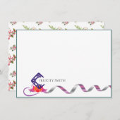 Cartes de notes Elégant Appartement Moderne Logo B (Devant / Derrière)