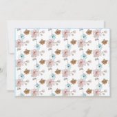 Cartes de notes Élégant Flat Modern Blue (Dos)