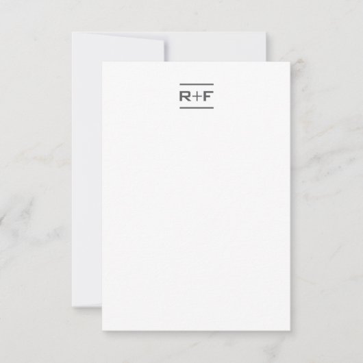 Cartes de notes élégantes (Devant)