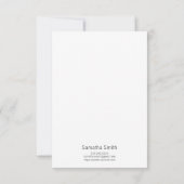 Cartes de notes élégantes (Dos)