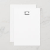 Cartes de notes élégantes (Devant / Derrière)