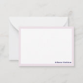 Cartes de notes élégantes à monogramme floral pour (Dos)
