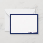 Cartes de notes élégantes à monogramme floral pour (Dos)