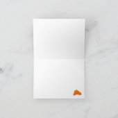 Cartes de notes élégantes citrouille "Joyeux Autom (Intérieur)