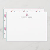 Cartes de notes Élégantes maquillages modernes et  (Devant / Derrière)