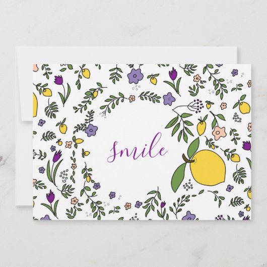 Cartes de notes élégantes plates modernes botaniqu (Dos)