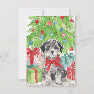 Cartes de notes en aquarelle de Noël pour marionne