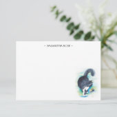 Cartes de notes en aquarelle du familier Lover (Debout devant)