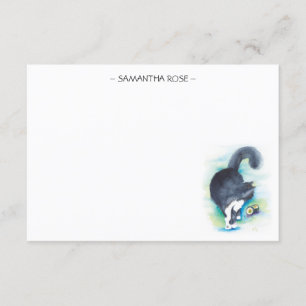 Cartes de notes en aquarelle du familier Lover