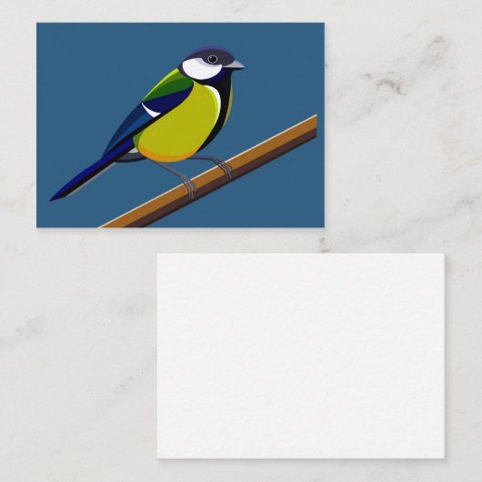 Cartes de notes en bleu (Devant / Derrière)