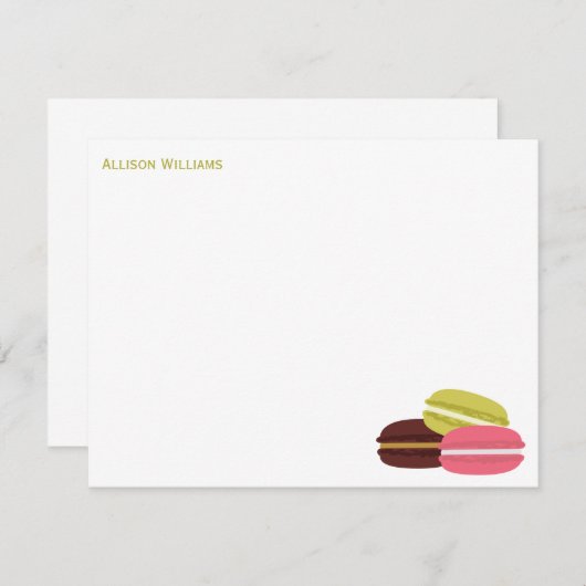 Cartes de notes en français coloré (Devant / Derrière)