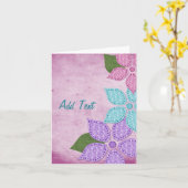 Cartes de notes en tissu floral (Fleur jaune)