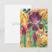 Cartes de notes Feu et Iris (Devant / Derrière)