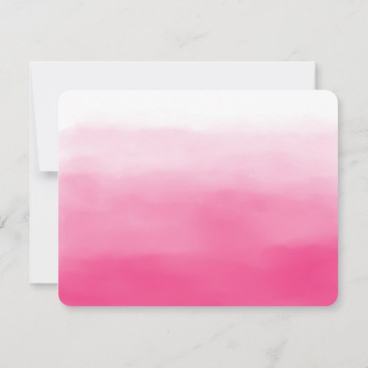 Cartes de notes Flat Pink Ombre (Dos)