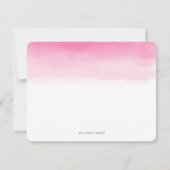Cartes de notes Flat Pink Ombre (Devant)